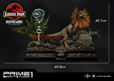 Prime 1 Studio LMCJP-06 Dilophosaurus Statue Model Collectible Bonus Version