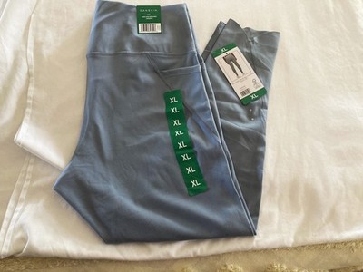 Danskin Ladie's High Rise Brushed Leggings, No Slip, Side Pockets-XL-Nebula-NWT