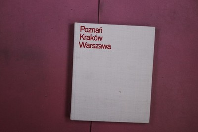 411583 Rolf Schneider POLENS HAUPTSTÄDTE Volk und Welt Pozna? Kraków Warszawa HC