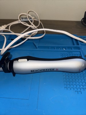 Beachwaver S1 Ceramic Dual Rotating Curling Iron Black & Silver Model BW1136S1