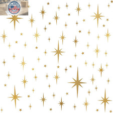 Star Wall Stickers Girls Room Wall Decals 116Pcs Sparkle Wall Sticker Stick an