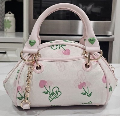 Juicy Couture Retro Cherry Gelato Satchel Bag - Cream | eBay