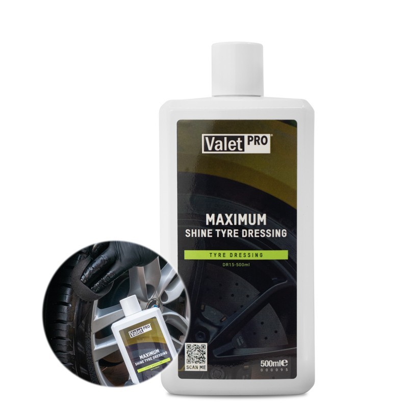ValetPRO Maximum Shine Tyre Gel 500ml High Gloss Car Tyre Dressing - Image 2