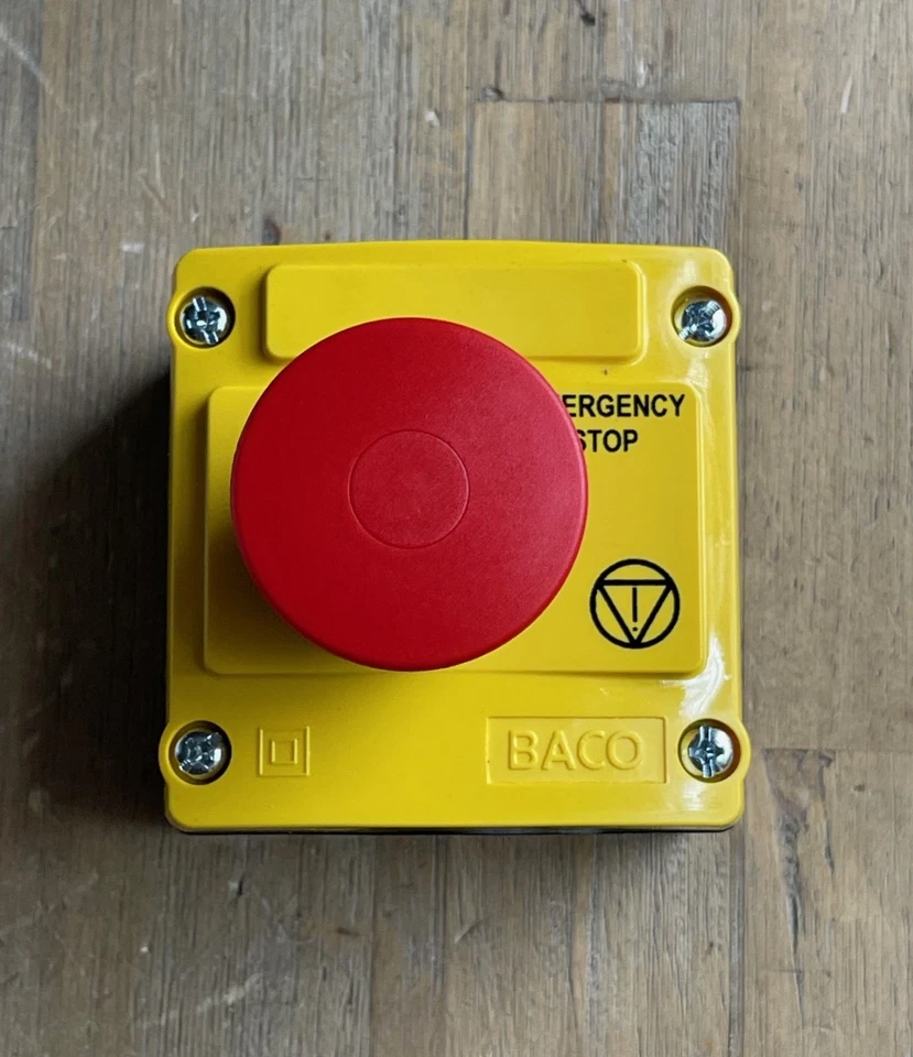 BACO LBX15301 RED EMERGENCY STOP PUSH PULL MUSHROOM BUTTON NEW - Image 2 of 4