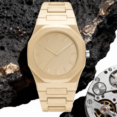 Herrenuhr Marmorlook bequem und leicht, sportliche Herren Armbanduhr