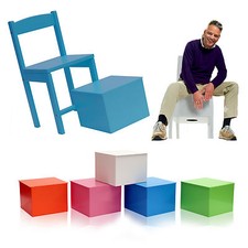 34cm Cajon Chair Hand Drumming Beatboxing Snare Stool Music Funky Furniture Unit