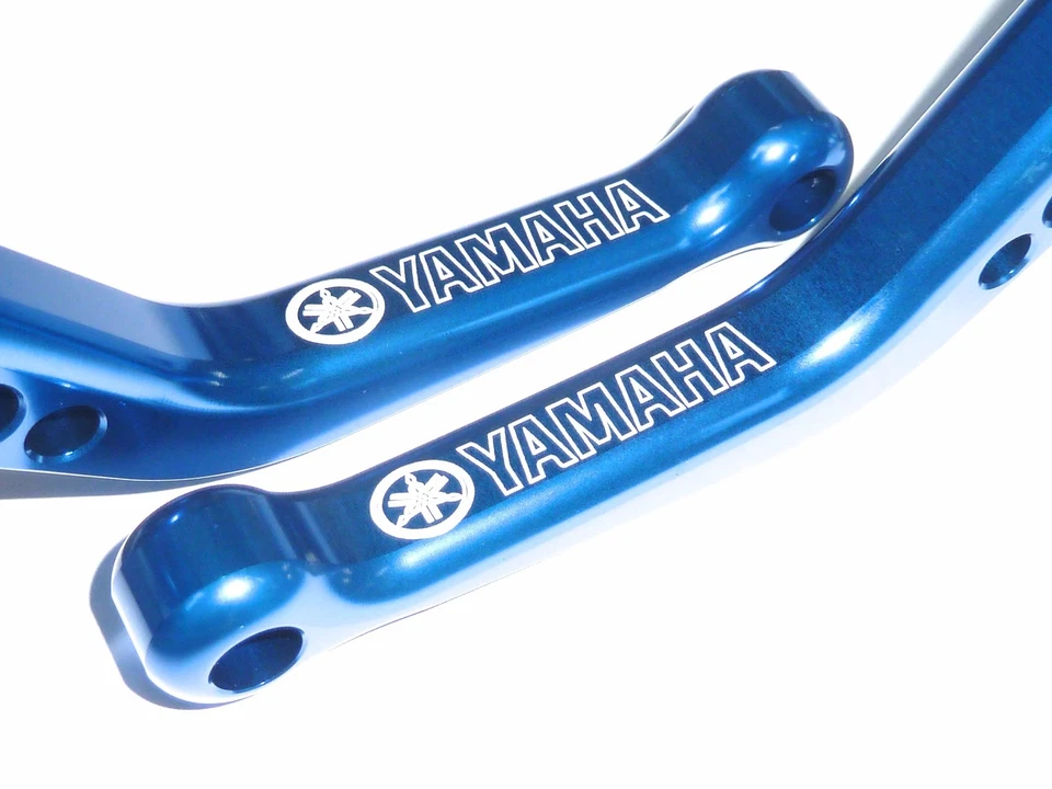 JUEGO PALANCAS FRENO Y EMBRAGUE AZUL CORTO YAMAHA RD400 1976 - 1979 PISTA CARRETERA S1z Foto 2 de 4