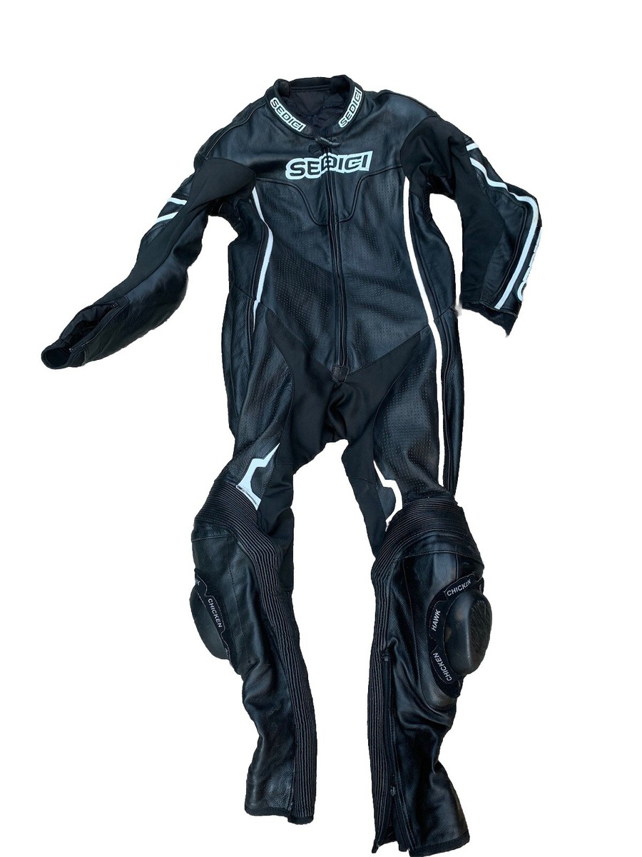 Sedici Palermo Leather One-Piece Motorcycle Racing Suit Size 44