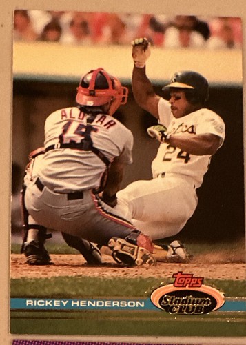 Rickey Henderson ⚾️ Athletics & Yankees Ball Cards ⚾️ 25 Card Lot ⚾️ 1981-1998 - Picture 17 of 18