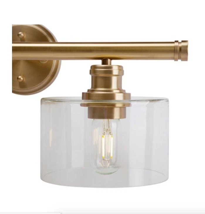 Forte Lighting 5748-02-12 Zane 2 Light Bath Vanity,Soft Gold Finish Wall Light - Image 3 of 4