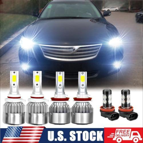Kit Completo De Faros LED + Luces Antiniebla Para Toyota Camry 2007-2014 - 6 Bombillas, 6000K, ¡Súper Brillantes!