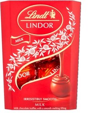 Lindt Lindor Milk Chocolate Truffles Box Small | 37G | Chocolate Truffles Gift
