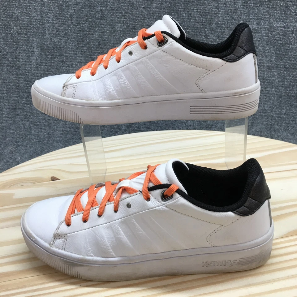 K Swiss Shoes Womens 6 Court Frasco Casual Low Sneakers 95453-102 White Leather - Image 2 of 4