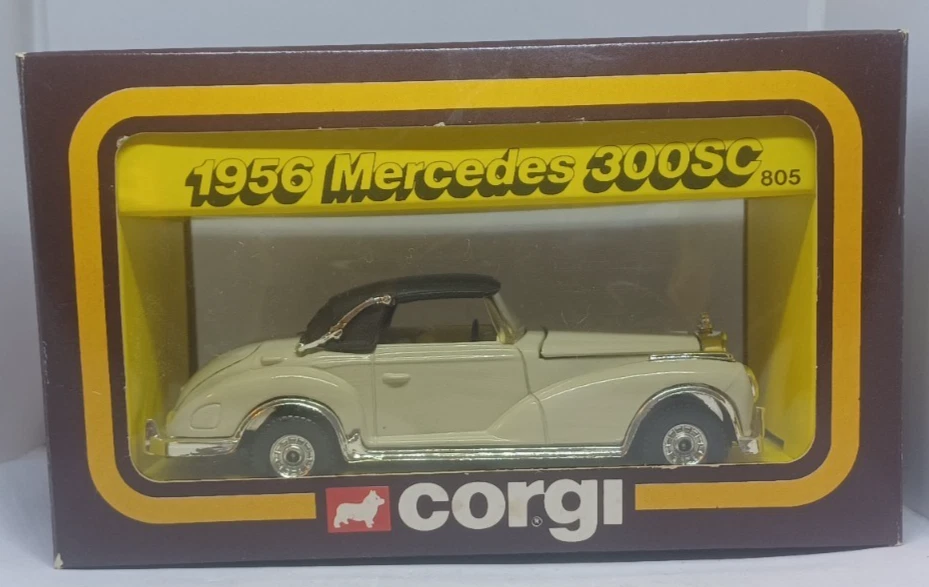 Corgi Toys 50s Classics 1956 Mercedes 300SC 805 Vintage Diecast In Original Box - Image 2 of 4