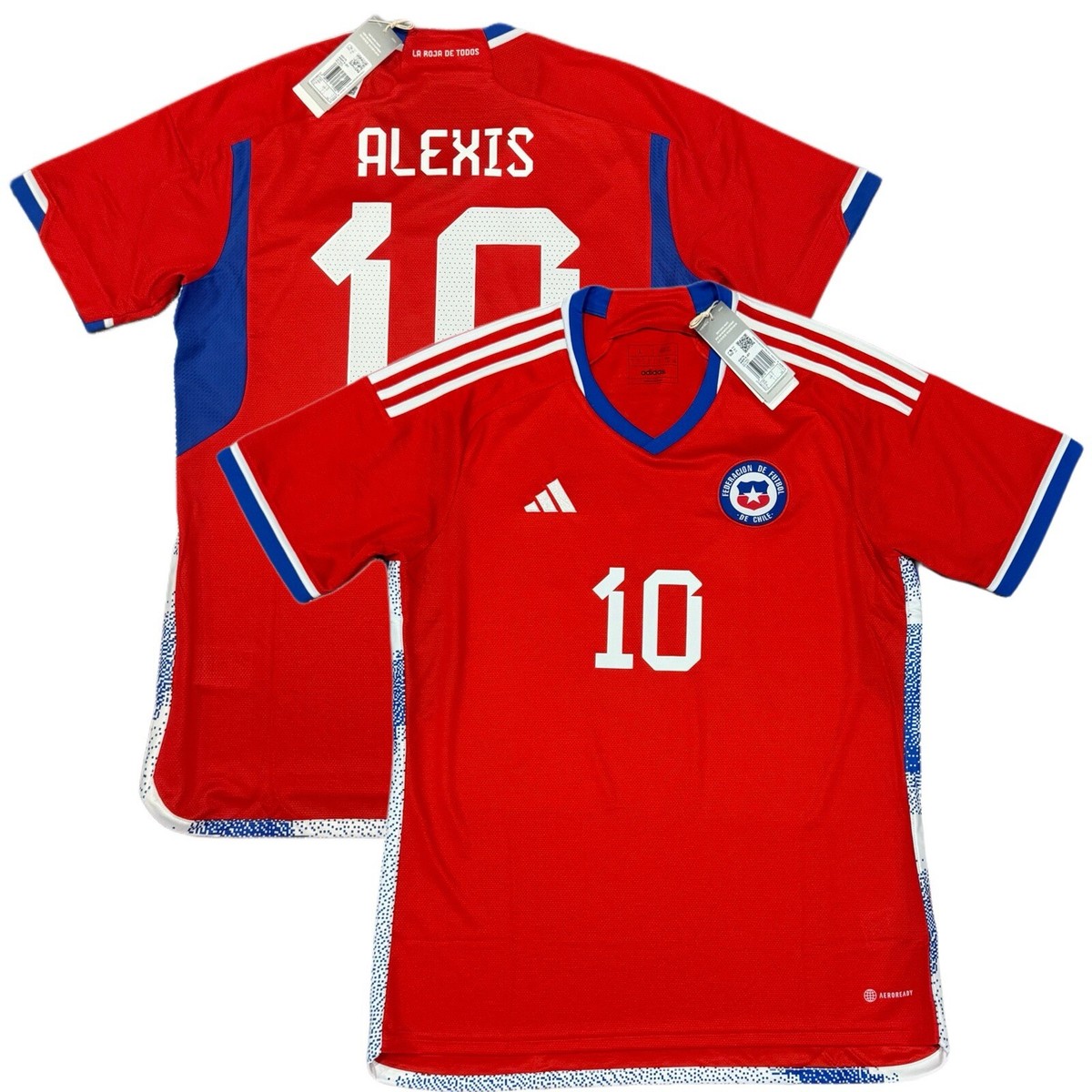 maaa 　L'Appartement 　Football T-shirt 2022/23 Chile Home Jersey #10 Alexis Sanchez Large Adidas La