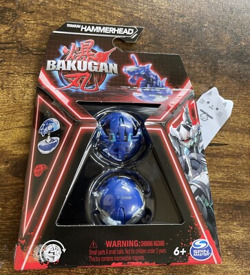 Titanium HAMMERHEAD Bakugan Spinmaster 2023 BLUE & SILVER New !!