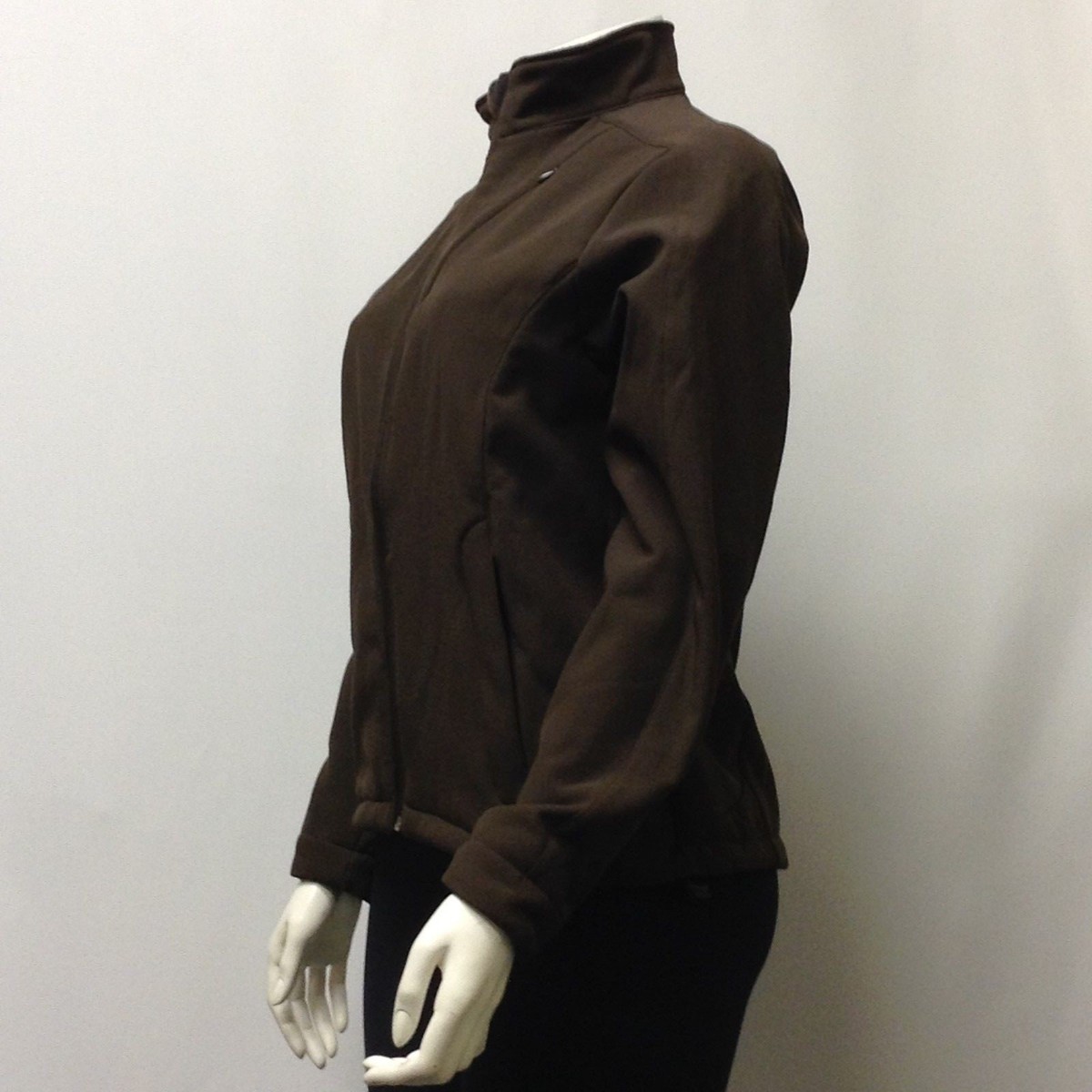 NWT Women's Jacket Fleece Lined Full Zipper Brown Medium M Only | eBay