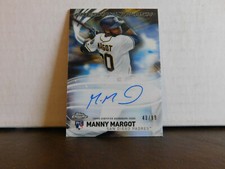 2017 Topps Chrome Manny Margot Freshman Flash RC Auto #d 43/99