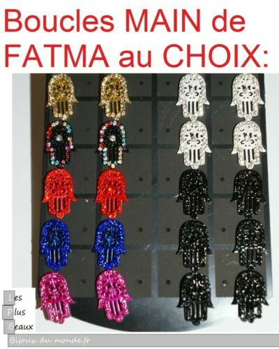 Boucles D'oreilles Vintage à Clips - Motif Fleur En Or De Tolède - Couleur Doré/noir/blanc - Occasion
