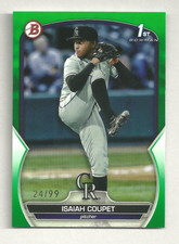 24/99 Isaiah Coupet 2023 Green Bowman #BD-37 Colorado Rockies