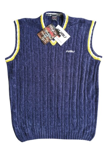 Vintage 90s FUBU Sports Sweater Vest 