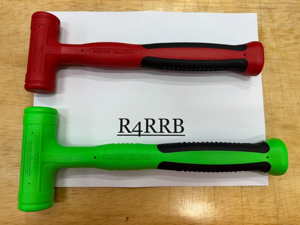 Herramientas Snap-on EE. UU. Nuevo 2 Piezas Slimline CARA SUAVE Dead Blow Hammer LOTE CONJUNTO Foto 3 de 4