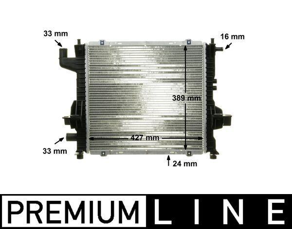 Mahle KüHler WasserküHler MotorküHler FüR Renault Twingo I C06 1.2 16V S06-image
