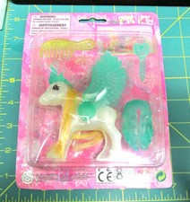 Dress Up Pony with accessories - White Pony with green wings, NEW IN Package -