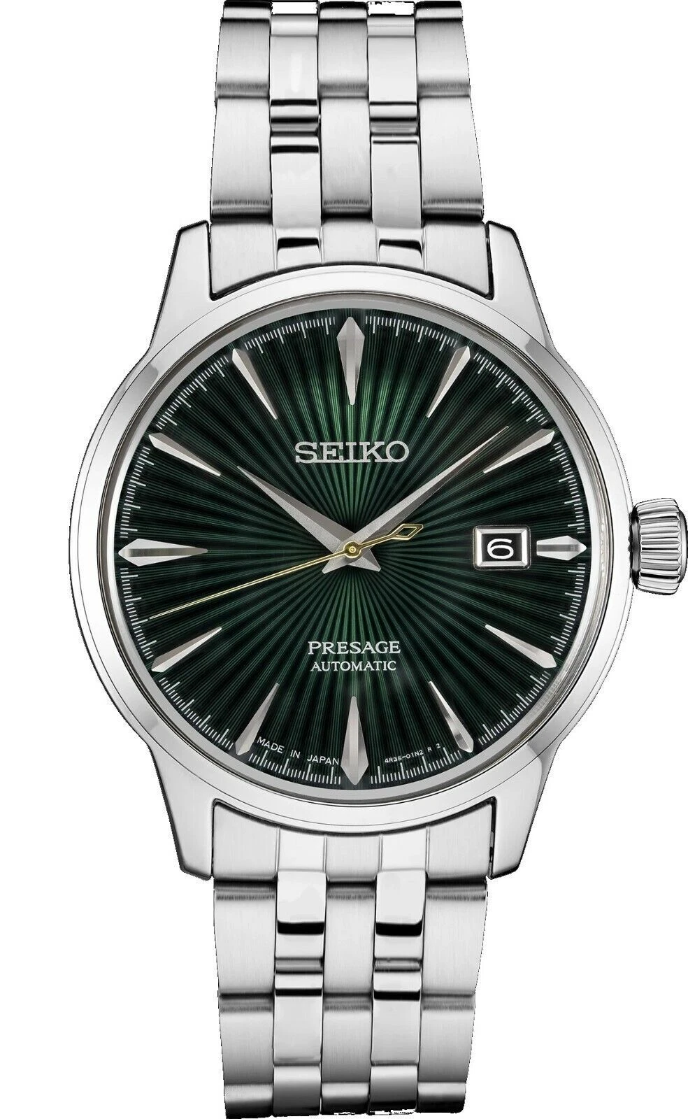 BRAND NEW* Seiko Presage Cocktail Time Green Dial Stainless Men's Watch SRPE15