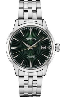 BRAND NEW* Seiko Presage Cocktail Time Green Dial Stainless Men's Watch SRPE15