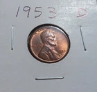 RED BU 1953-D LINCOLN WHEAT PENNY - Uncirculated What You See Is What You Get