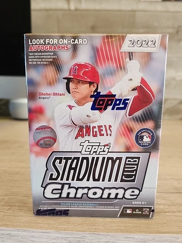 2022 Topps Stadium Club Chrome Baseball Trading Cards Blaster Box - Sealed