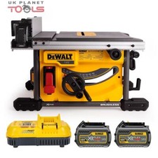 DeWalt DCS7485T2 54V FLEXVOLT Brushless Table Saw + 2 x 6Ah Batteries & Charger