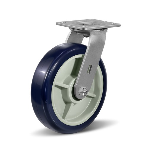 8Inch Polyurethane on Polypropylene Heavy Duty Casters ,Capacity 1250-5000LB - Picture 22 of 63