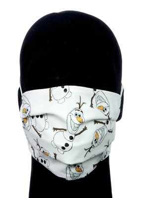 Kinder Mund- Nasen Maske, Olaf, Frozen, Disney, Yoshi, Suoer Mario, 5 -12 Jahre