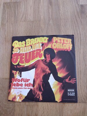 7'' 1972 KULT IN MINT- ! PETER ORLOFF : Das brennt so heiß wie Feuer 