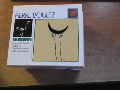PIERRE BOULEZ - WEBERN COMPLETE WORKS OPP 1-31 (CD 3 DISC SET + BOOK)