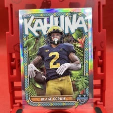 2023 Bowman University Chrome Blake Corum Big Kahuna Case Hit #TBK-21 Michigan