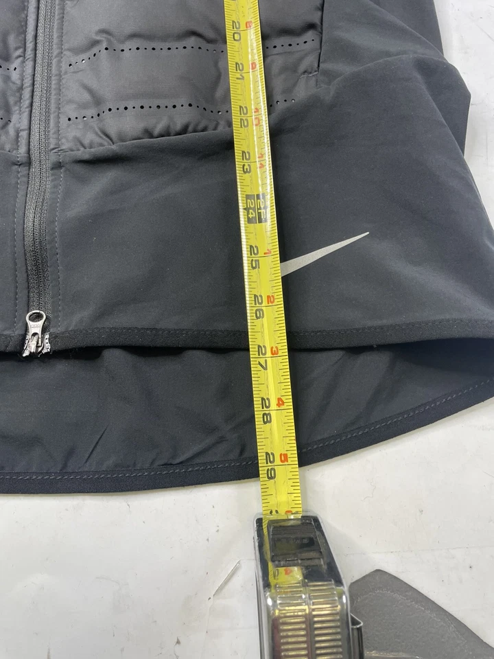 Nike Aeroloft Running Vest Mens Medium Black Quilted Packable Full Zip 859272 - Image 3 of 4