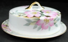 Noritake Azalea Round Covered Butter Dish