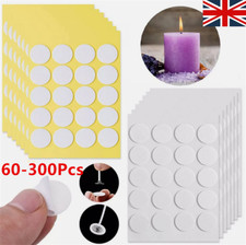 60-500Pcs Round Candle Wick Fixing Sticker Double Sided Tape Round Stickers Sets