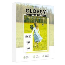 Glossy Photo Paper 8x10 200gsm 100 Sheets for Inkjet Printers High Quality