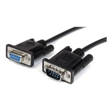 Image of StarTech MXT1001MBK 1m Black Straight Through DB9 Serial RS232 Cable - M/F