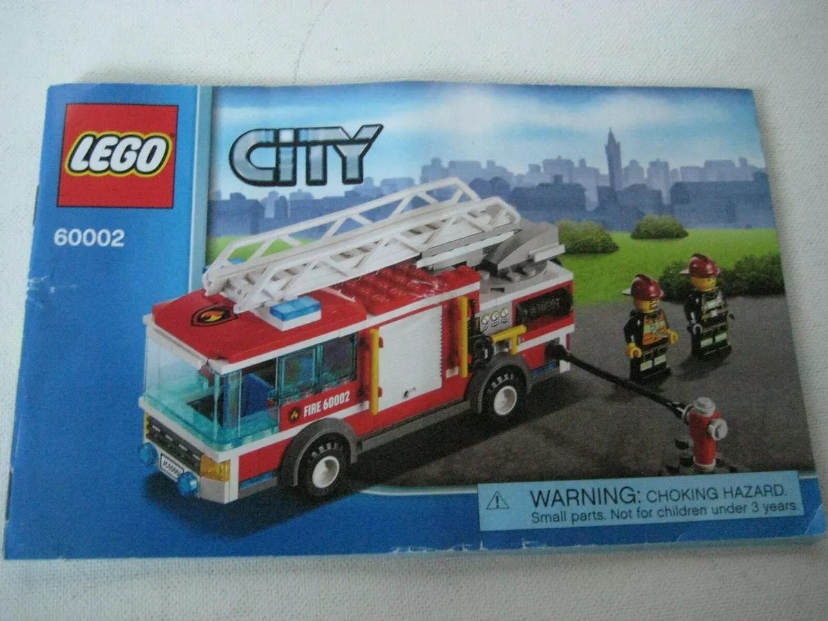 skille sig ud halskæde cigar Lego City ~ # 60002 Fire Truck Instruction Manual ~ ONLY!!!! | eBay