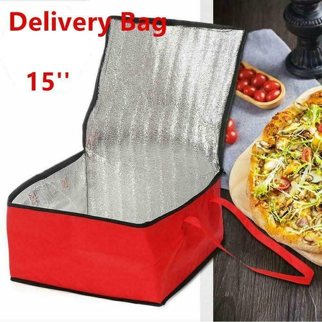 Hot Food Pizza Takeaway Restaurant Delivery Bag Thermal Insulated 15