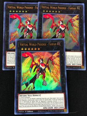 YUGIOH VIRTUAL WORLD PHOENIX FANFAN PHRA-EN043 1ST ULTRA X3 (NM)