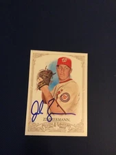 2012 Topps Allen & Ginter’s Jordan Zimmerman Autographed Card