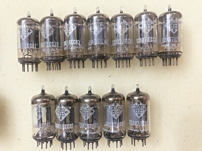 Telefunken ECC82 12AU7 Preamp Tubes | Smooth Plates | Diamond