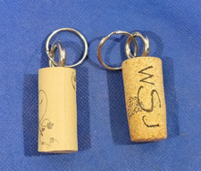 Floating Keychain Boat keys Swimming Pool Vintage Wine Cork Keyring lot Of 2