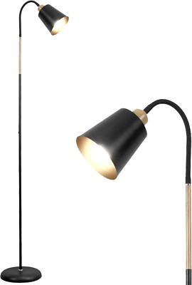 Anten VILI Stehlampe, E27, 360° schwenkbar, H159cm, Metall, Schwarz, ohne Leucht